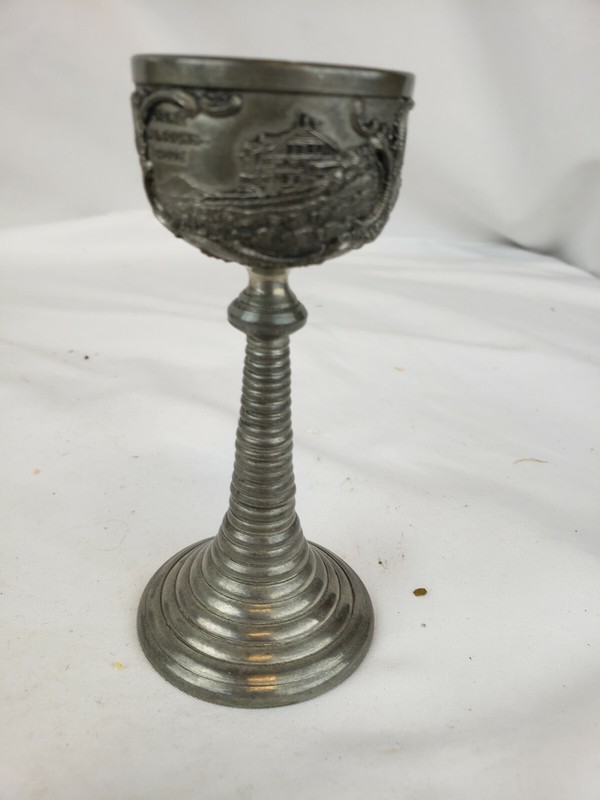 Antique German Pewter Goblet, ca. 1920s