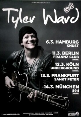 TYLER WARD - 2012 - Live In Concert - Hello Love Heartbreak Tour - Poster