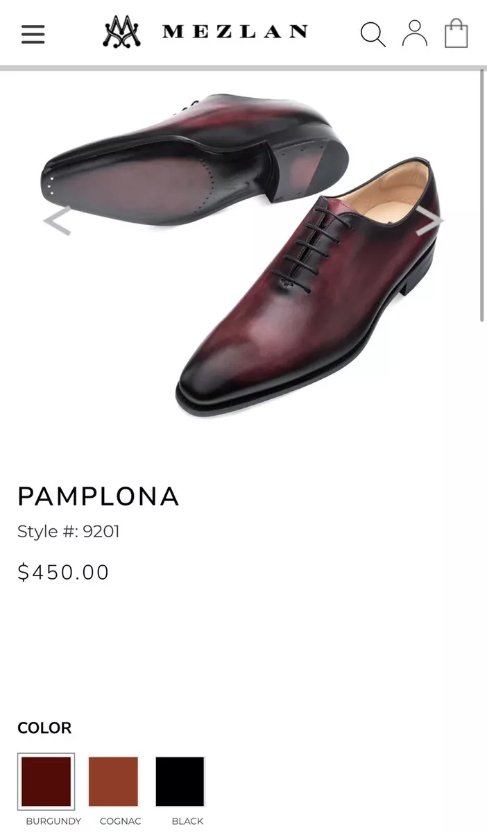 Mezlan burgundy best sale shoes
