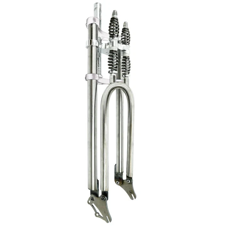 Adjustable  26"- 29" x 3 - 4.0 Dual Spring 1-1/8" Polish Fork With Disc Mount - Image 3 of 4