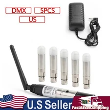 DMX512 Wireless 1 Transmitter 5 Receiver DMX Controller 2.4G Stage Lighting