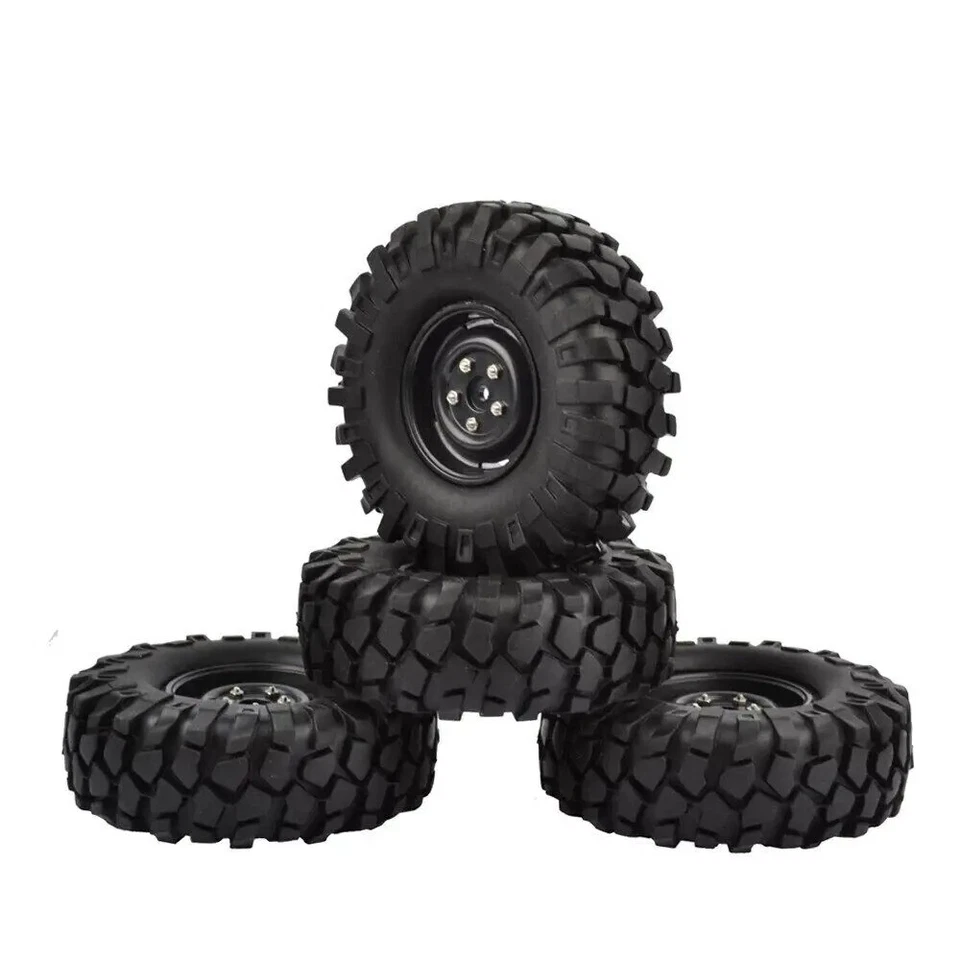 1/10 RC Rock Crawler 1.9inch Tires Wheels Set for Axial SCX10 D90 TRX4 CC01 CC02 - Bild 2 von 4
