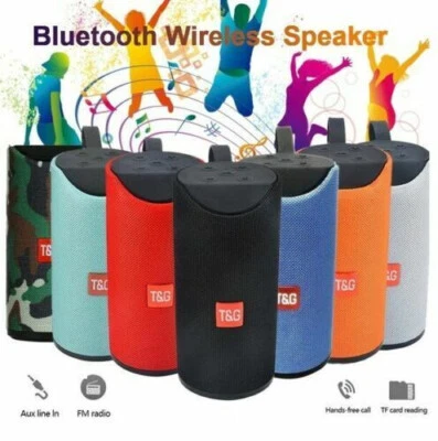 T&G LOUD Bluetooth Speaker Wireless Waterproof Outdoor Stereo Bass USB/TF/FM Radio