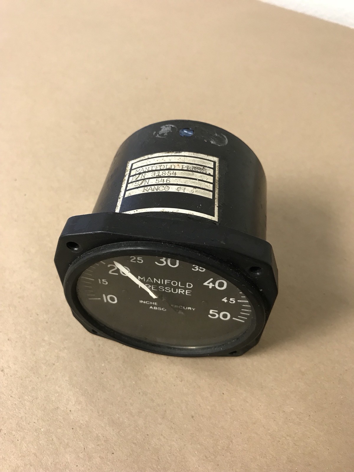 Cessna Piper Ranco Manifold Pressure Gauge 31854 (1217) eBay