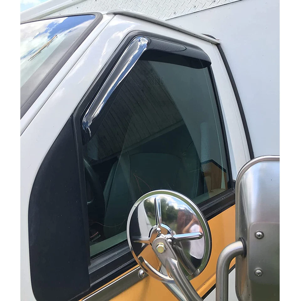 In-Channel Window Visor Sun Rain Guard for 1992-2006 Ford E150 Econoline Foto 4 de 4
