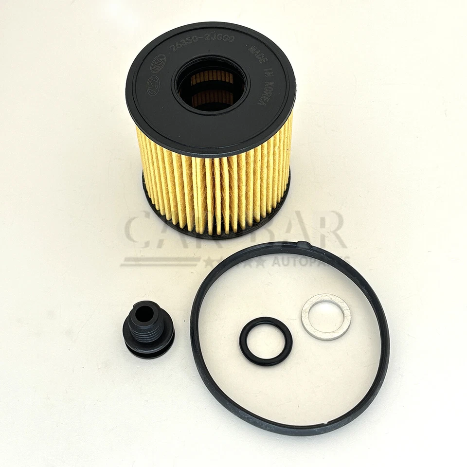 4x Oil Filter Kit for 21-23 Hyundai Elantra Kona Sonata Kia Sportage 26350-2J000 - Image 2 of 4