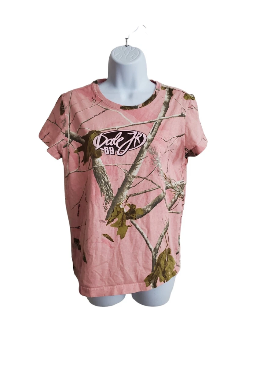 pink camo shirts for ladies