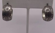 Sterling Silver Small Baby Hooped Earrings 5.82gr 