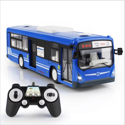 Double E 6Ch Rc Car Toys for Boys Remote Control Bus Open Door with Sound Light 