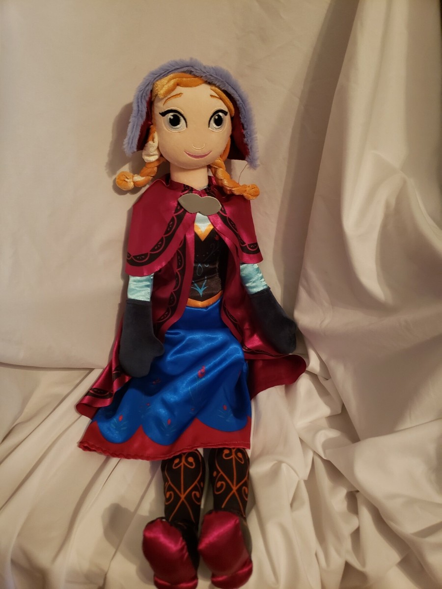 Disney Frozen Anna Stuffed Plush Princess ragdoll Doll Large 28