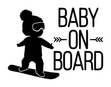 Baby On Board Decal 3 4.5"x6" Choose Color