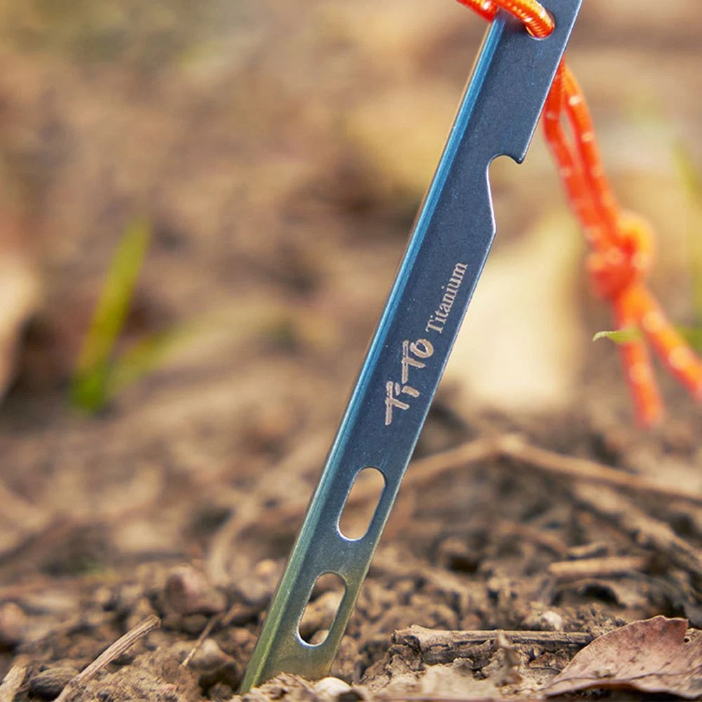 Lightweight top tent stakes
