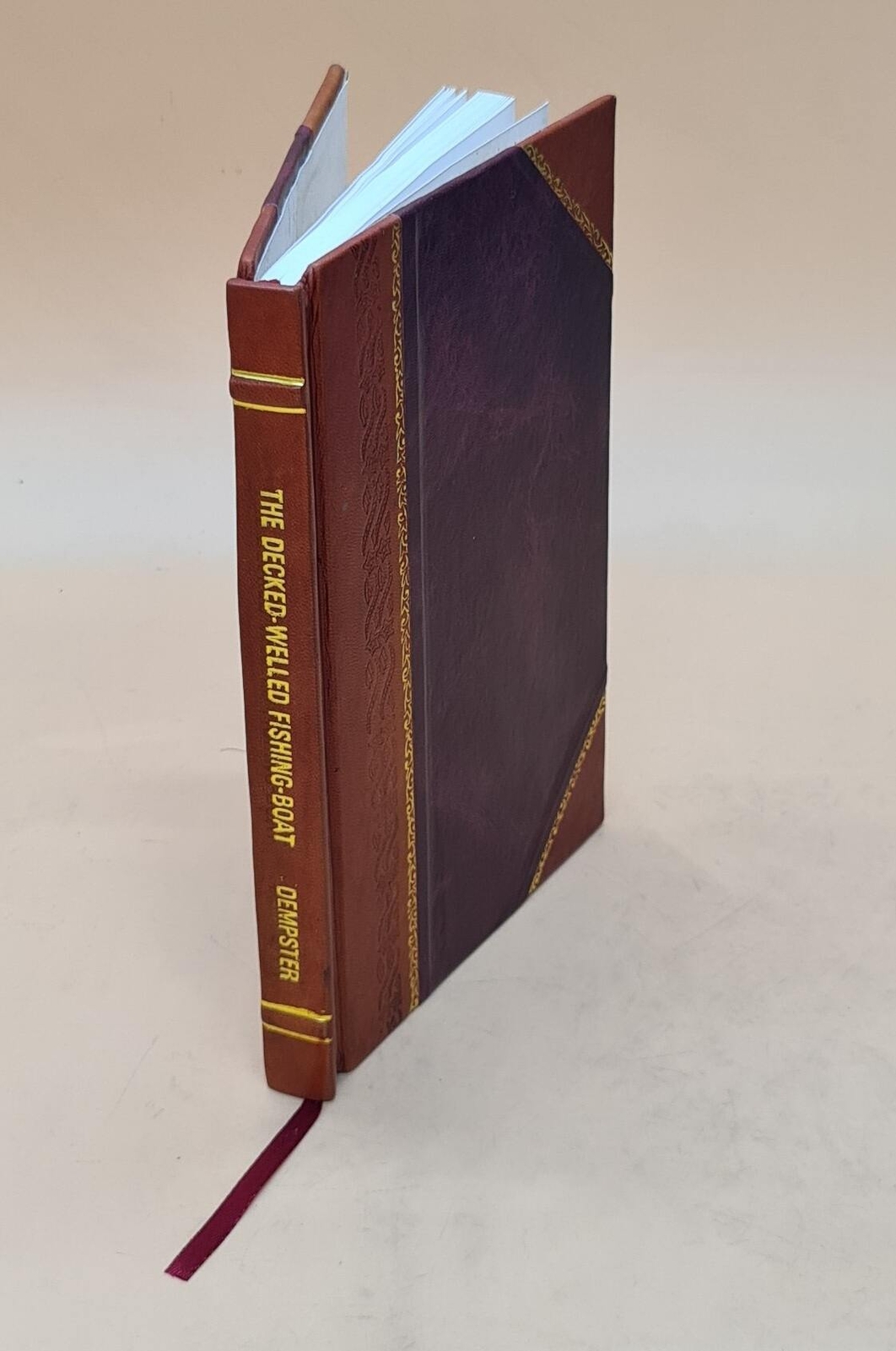 Vintage Leather-Bound Decked-Welled Fishing Boat Fisheries Fish Market Guide