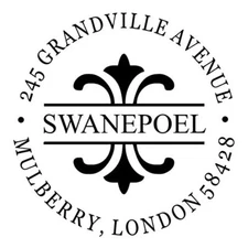 Embosser Custom Round Personalized Address Shiny EZ Seal Embosser