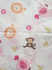 jungle monkey elephant fun fabric silky 26 x 13 inch 1pc new