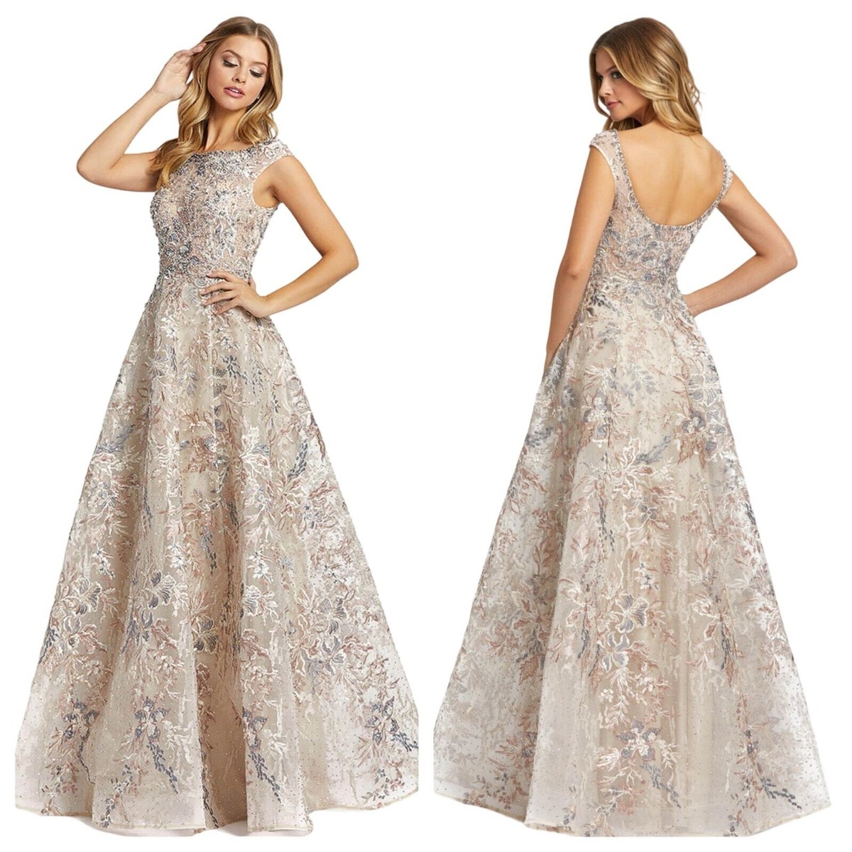chinese dress ladies Long Sleeve Formal Dress A Line Evening Mac Duggal 6086