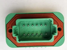 Deutsch DT13 DT13-12PC 12 Pin, PC MOUNT, USA STOCK !