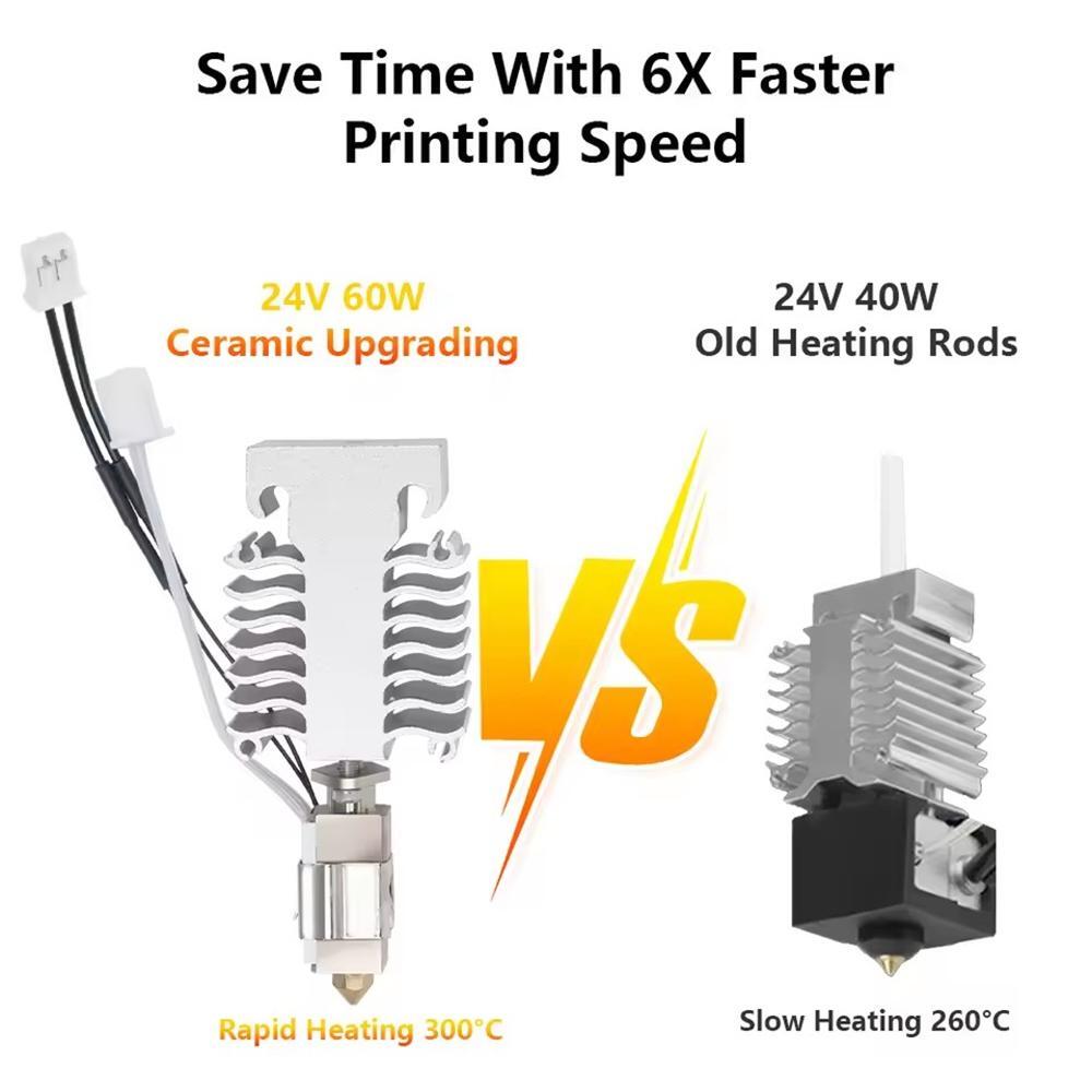 Hot End Heating Block Extrusion Kit For Creality Ender 3 V3 SE 3D Printer Parts