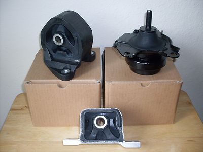 SET OF 3 ENGINE MOUNTS -- FITS: 2002-2006 HONDA CR-V (2.4L, L4, A/T).