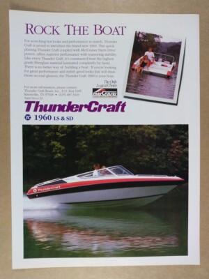 vintage an・an no.32 1990 ThunderCraft 1960 Boat vintage print Ad | eBay