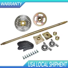 815mm 32" ATV Quad Go Kart Rear Live Axle Kit Sprocket Brake Wheel Hub Go Cart