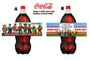 Roblox Birthday Party Favors 2 Liter Soda Coke Bottle Labels