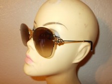 Tiffany Co TF3082 Gold Tortoise Frame Brown Fade Lenses Sunglasses
