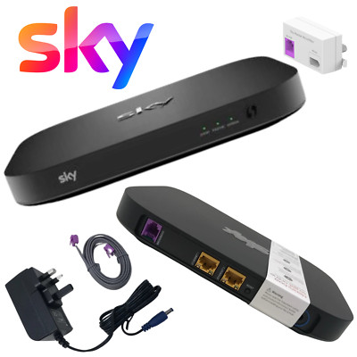 Sky Q Hub ER115 Router Full Kit Leads Microfilter and Hub Sky Broadband ...