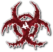 Biohazard Decal Sticker Toxic Logo Radiation Vinyl Graphic Car Truck Vehicle