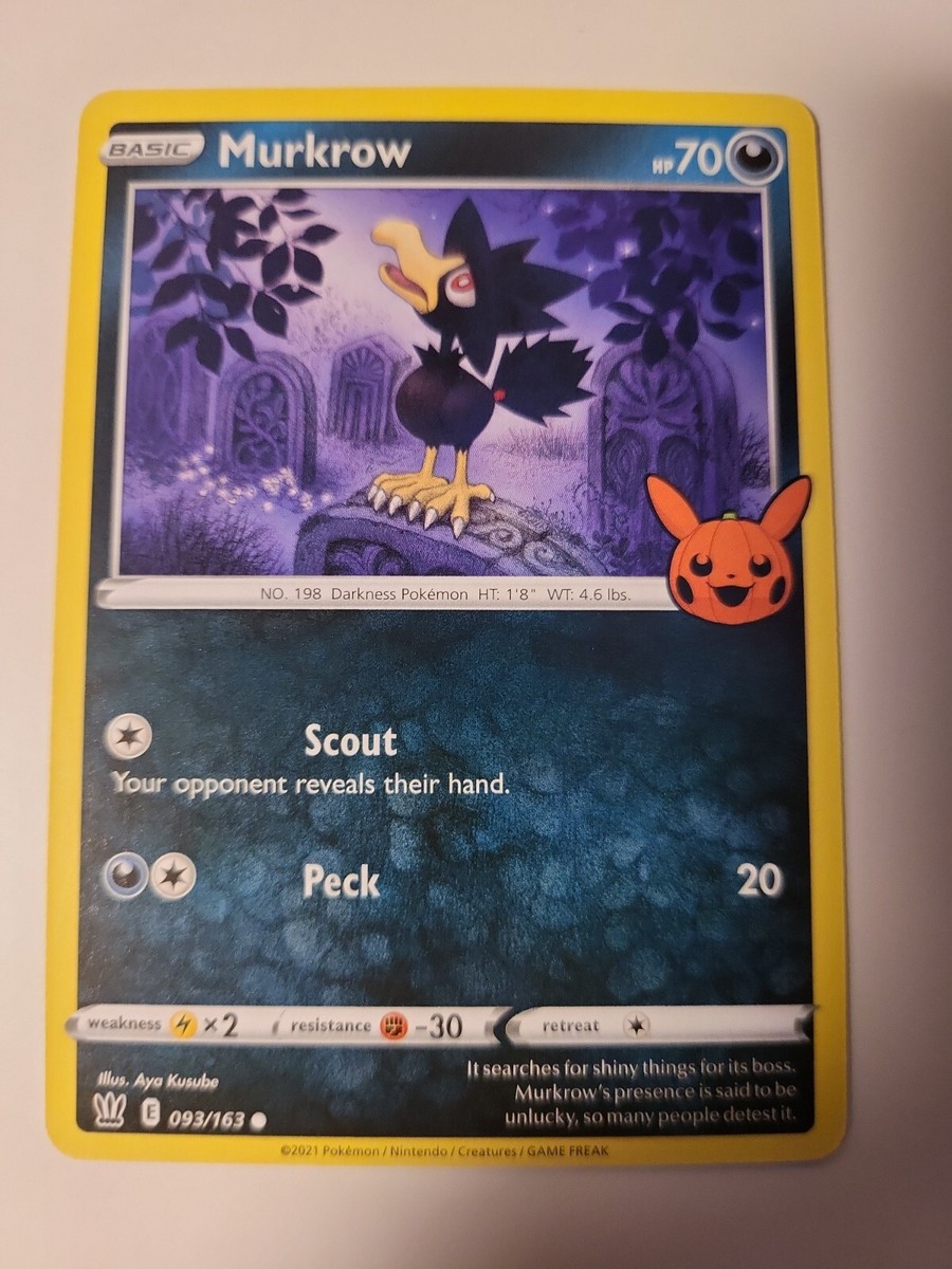 Pokémon TCG Halloween Trick Or Trade Murkrow card | eBay