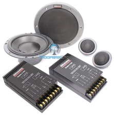 ESOTEC SYSTEM 242 GT DYNAUDIO 6.5" COMPONENT SPEAKERS MIDS TWEETERS CROSSOVERS