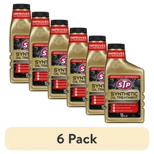 (6 pack) STP Synthetic Oil Treatment Engine Oil Additive, 15 fl oz
