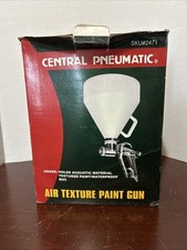 Central Pneumatic Heavy Duty Air Paint Spray Gun 02471 Siphon Feed 1 Qt Cup