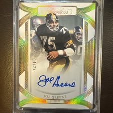 2024 Panini Flawless Joe Greene Frame Signatures Gold Auto 14/25 #FFS-JGE