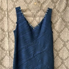 KM Collections by Milla Bell Blue Dress Suit Bolero Size 18 Lot 12