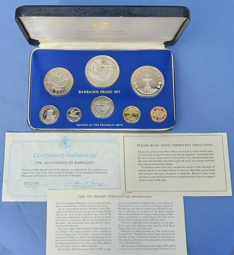 バルバドス　プルーフセット　1975 Silver 1975 Barbadian Coins for sale | eBay