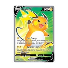 Pokemon SWSH09: Brilliant Stars Raichu V (Full Art) (UR) #158/172 (Holo) NM