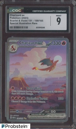 2023 Pokemon MEW EN Special Illustration Rare #199 Charizard ex CGC 9 MINT