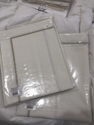 $700 Matouk Italy NWT 2pc Euro Shams 1000TC Gatsby 100% Cotton Giza-87