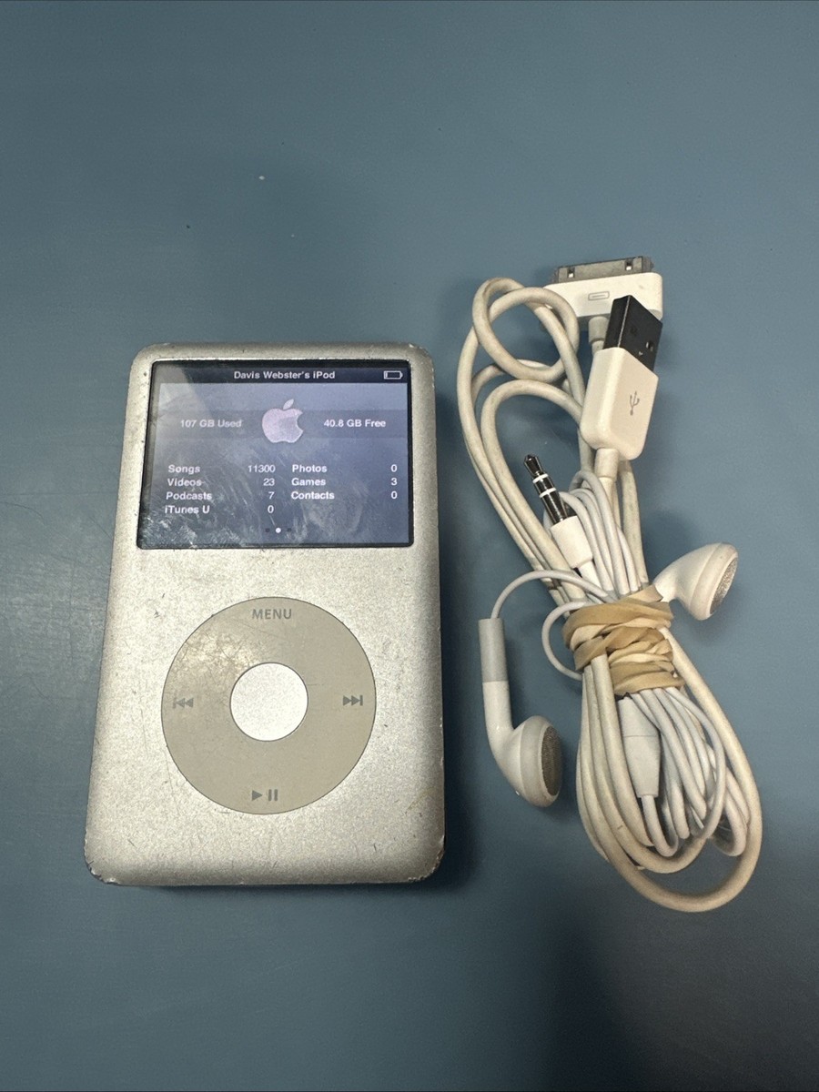Apple iPod Classic 7th Generation 160GB -Silver A1238 (MC293LL) | eBay