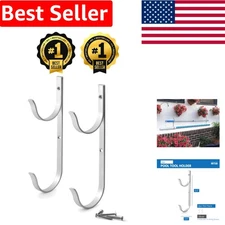 Stylish Black Powder Coated Aluminum Hangers - Perfect for Pool Accessories