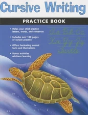 Cursive Writing Practice Book (Flash Kids Harcourt Family Learning) - VERY GOOD
