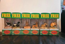 Vintage 90s Tetley Tea Wildlife Collection Animal Figurines Joblot Bundle