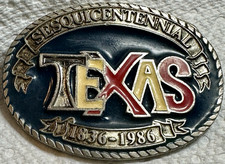 1986 State of Texas Sesquicentennial Celebration Commemorative Belt Buckle 2604