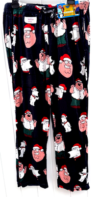 Aeropostale FAMILY GUY CHRISTMAS Peter Brian Lounge PAJAMA PANTS Mens L  XL