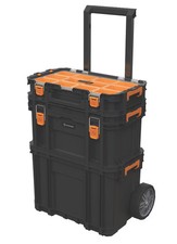 3pc Tool Box Set Modular Stackable Bins Storage System Transportable Organizer