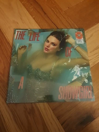 Taylor Swift The Life Of A Showgirl LP Orange Glitter Vinyl new/sealed