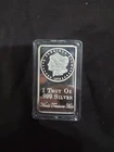I Troy Oz Silver Bar. .999 Silver