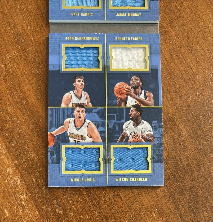 Jokic Murray Harris 2016-17 Preferred Crazy Eights Game Jersey #3 Nuggets /149