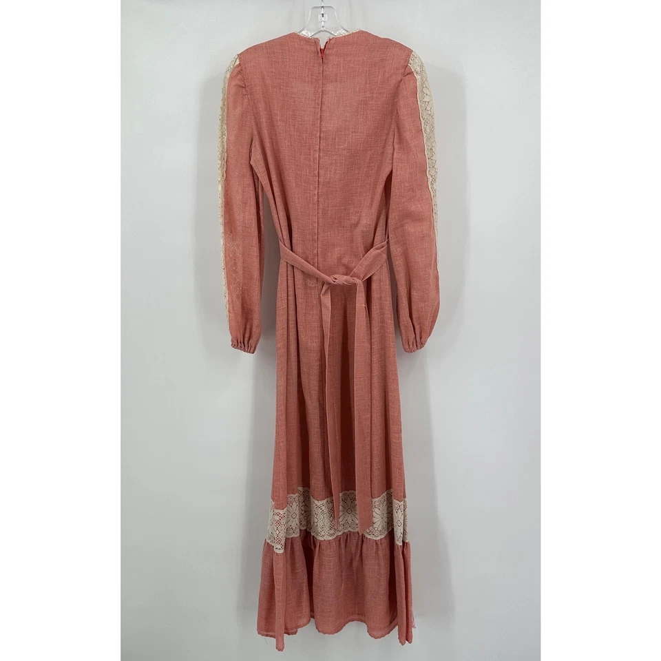 Jerell of Texas Women 70sTiered Prairie Maxi Dress Size 11 Vintage Boho Romantic - Image 4 of 4